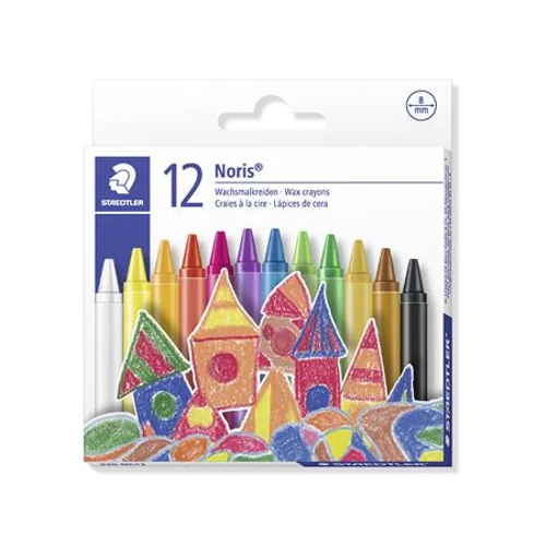 Zsírkréta, STAEDTLER "Noris 220", 12 különböző szín