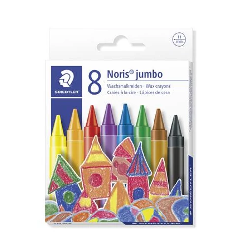 Zsírkréta, STAEDTLER "Noris Jumbo 229", 8 különböző szín