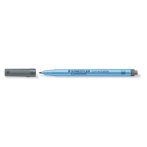 Alkoholmentes marker, OHP, 1 mm, STAEDTLER "Lumocolor 305 M", fekete