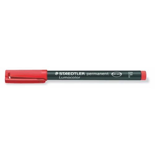 Alkoholos marker, OHP, 0,6 mm, STAEDTLER "Lumocolor 318", piros