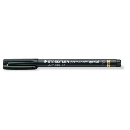 Alkoholos marker, 0,6 mm, F, STAEDTLER "Lumocolor Special 319", fekete