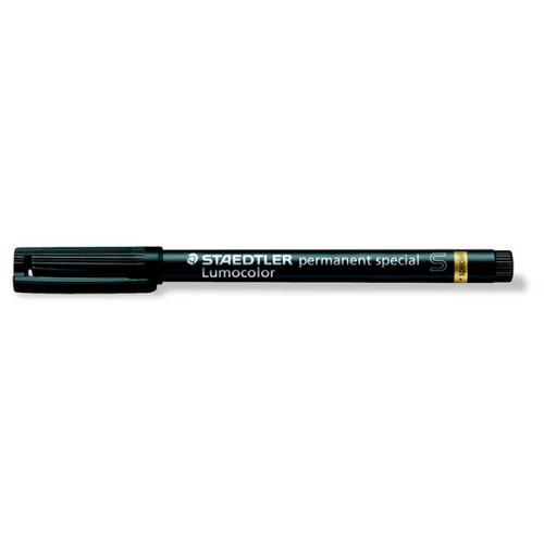 Alkoholos marker, 0,4 mm, S, STAEDTLER "Lumocolor Special 319", fekete