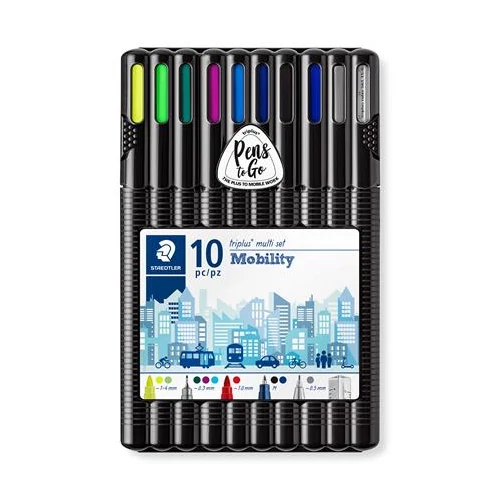 Írószer készlet, STAEDTLER "Triplus Multi Set 34”