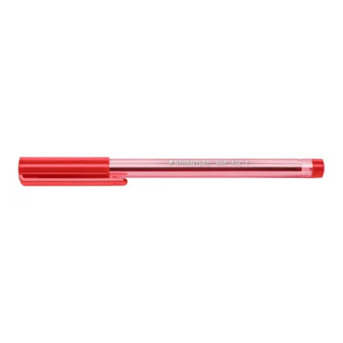 Golyóstoll, 0,3 mm, kupakos, STAEDTLER "Ball 432", piros