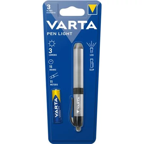 Elemlámpa, LED, 1xAAA, VARTA "Pen light"