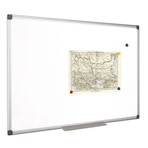 Fehértábla, mágneses, 90x120 cm, alumínium keret, VICTORIA