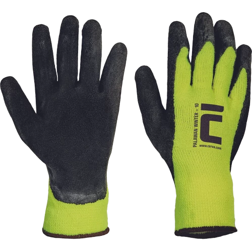 PALAWAN WINTER kesztyű latex HV naran.