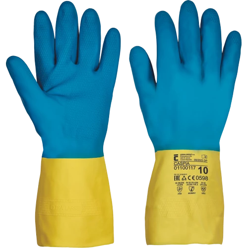 CASPIA kesztyű latex\/neopren