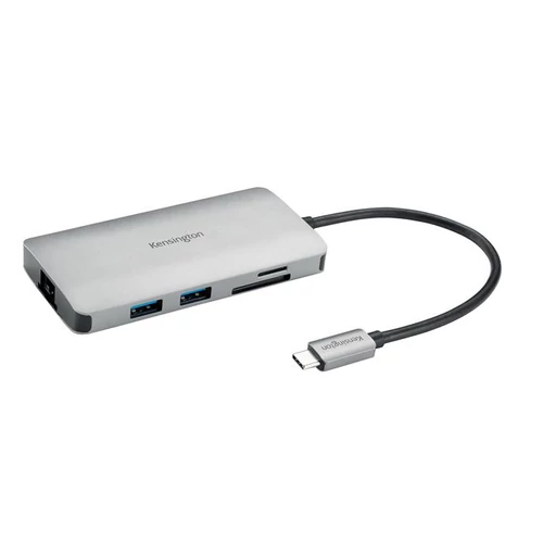 Dokkoló, 8 port, USB-C, KENSINGTON "UH1400P"