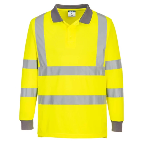 Yellow Eco Hi-Vis L/S póló  (6-os csomag)