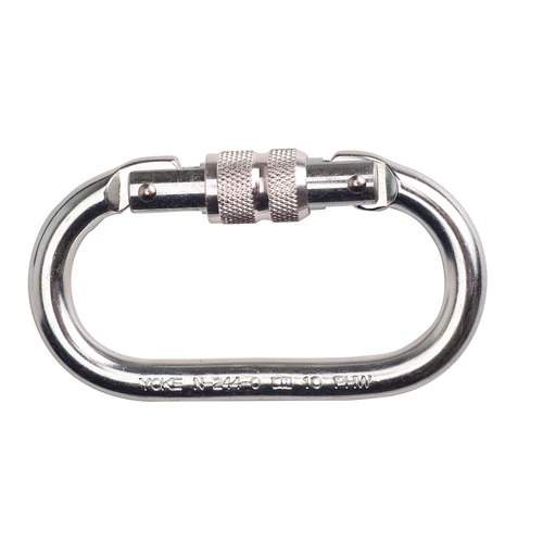 Silver Screwgate karabiner