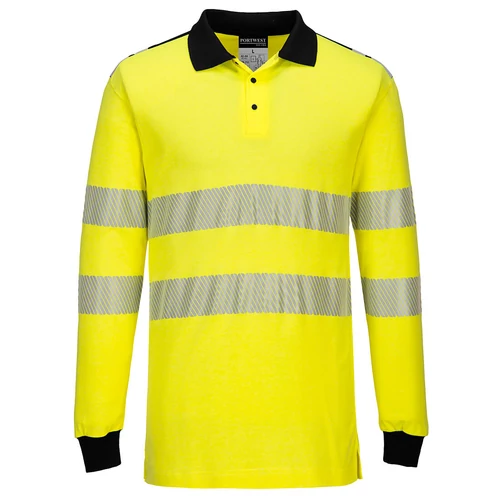 Yellow/Black WX3 LÁNGÁLLÓ HI-VIS PÓLÓING