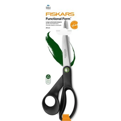 Olló, általános, 25 cm, FISKARS "Functional Form Renew", fekete