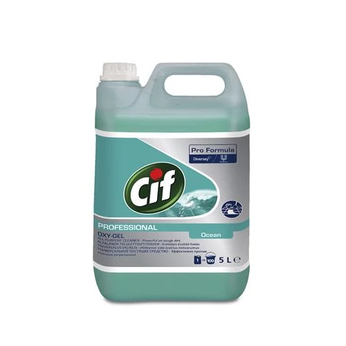 Általános tisztító- és fertőtlenítőszer, 5 l, CIF "Professional Oxy-Gel", óceán