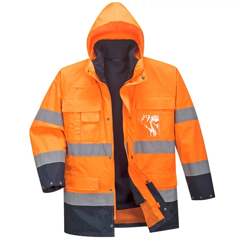Orange/Navy Hi-Vis Lite 3 az 1-ben kabát