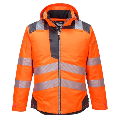 Orange/Grey PW3 Hi-Vis télikabát