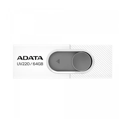 Pendrive, 64GB, USB 3.2 Gen1, ADATA "UV220", fehér