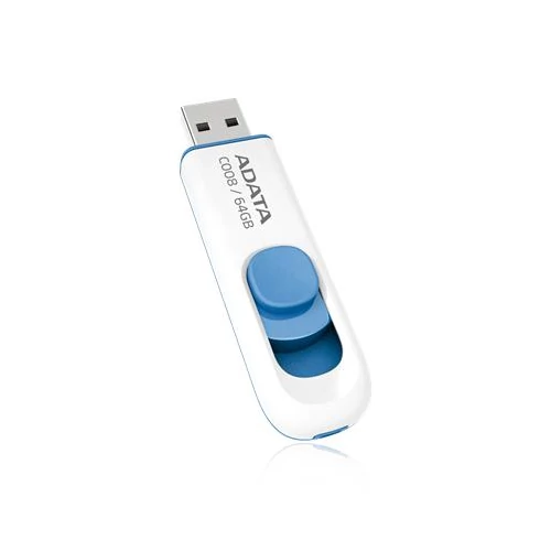 Pendrive, 64GB, USB 2.0, ADATA "C008", fehér