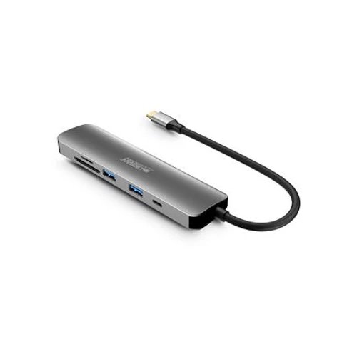 USB elosztó-HUB, USB-C / USB 3.0 / HDMI / SD / mSD, URBAN FACTORY