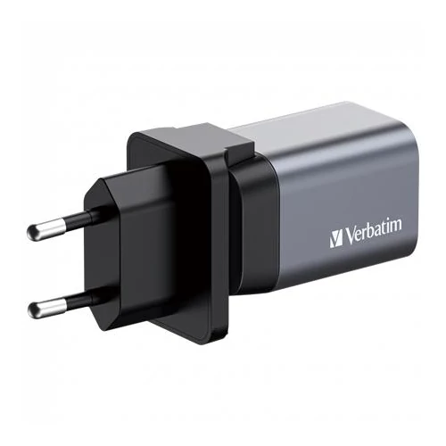 Hálózati töltő, 1xUSB-C PD (35W), USB-A QC 3.0, EU / UK / US, GaN, VERBATIM