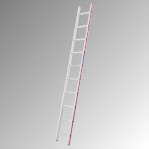 Támaszlétra, 10 lépcsőfok, létra hossza 2900 mm, szélessége 355 mm, súlya 4,60 kg