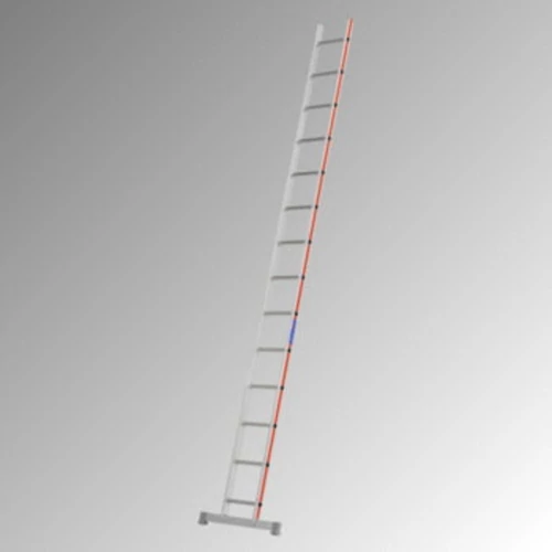 Támaszlétra, 14 lépcsőfok, létra hossza 4030 mm, szélessége 810 mm, súlya 7,3 kg