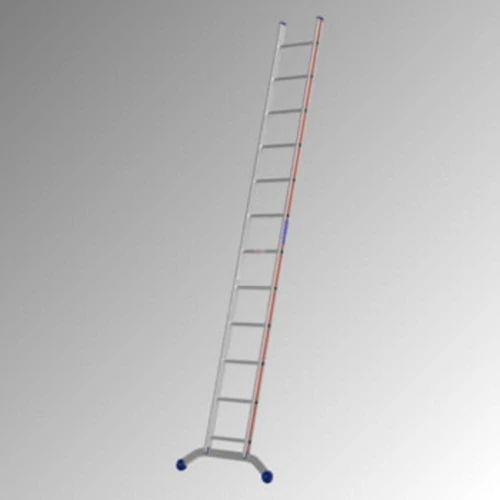 Támaszlétra, 12 lépcsőfok, létra hossza 3560 mm, szélessége 962 mm, súlya 7,3 kg