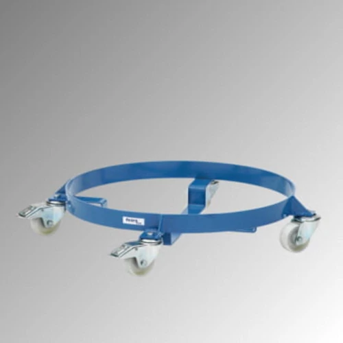 Hordógörgető 200 l-es hordókhoz, nyitott, teherbírás 250 kg, RAL 5007 briliánskék