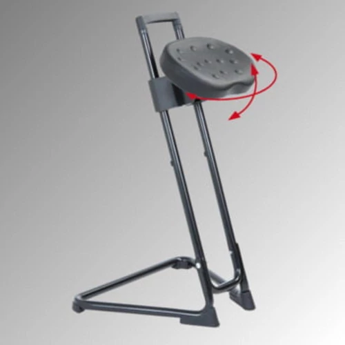 Állássegítő, fekete ülés, fekete keret, ülésmagasság állítás 600-850 mm