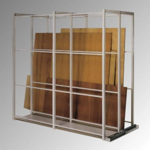 Panel tároló állvány, felül zárva, bővítőegység, 1 rekesz, SZxMxM 440x4000x2285 mm, RAL 9010 tiszta fehér