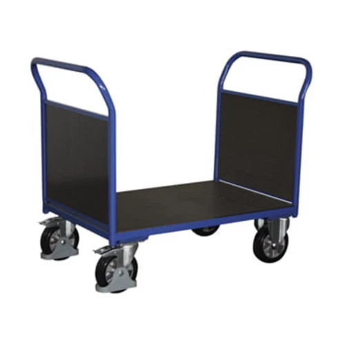 Nagy teherbírású kettős válaszfalas kocsi, rakodófelület HxSz 1200x800 mm, külső méretek LxSzxM 1395x800x1015 mm, teherbírás 1000 kg