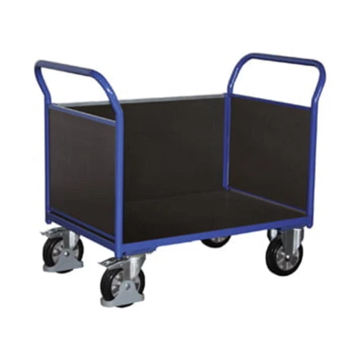 Nagy teherbírású háromfalú kocsi, rakodófelület HxSz 2000x800mm, külső méretek HxSzxM 2195x800x1015 mm, teherbírás 1000 kg