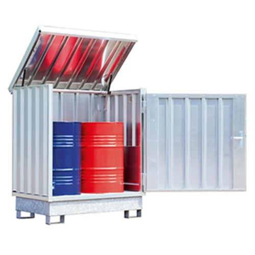 SafeMaster horganyzott, VbF AI, AII, AIII és B osztályokhoz, 4x200 l-es hordókhoz, gyűjtőtérfogat 209 l, SZxMxM 1420x1490x1610 mm