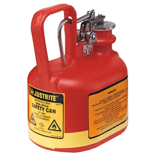Biztonsági tartály polietilénből, SZxMxM 117x194x241 mm, űrtartalom 2 liter, piros szín