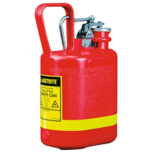 Biztonsági tartály polietilénből, SZxMxM 117x194x324 mm, űrtartalom 4 liter, piros szín