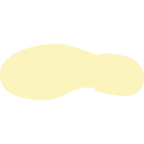 Lábnyomok, öntapadós, jobb, Alu HI 300, LxW 255x100 mm, 10 db