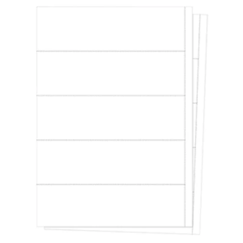 Etikett lap, fehér, címkeméret 200x62 mm, 100 lap, laponként 4 címke