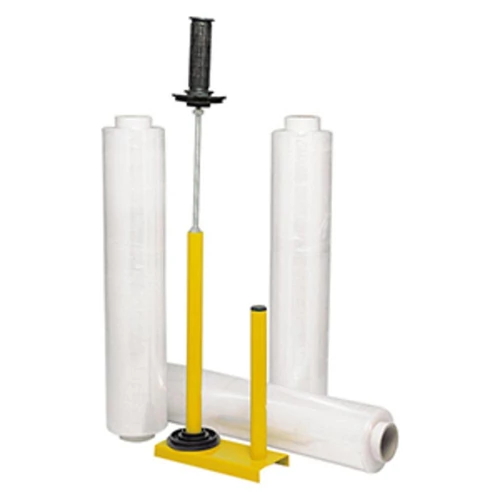 Kézi fóliázó (sárgára festve), 450-500 mm széles fóliához, fóliafékkel