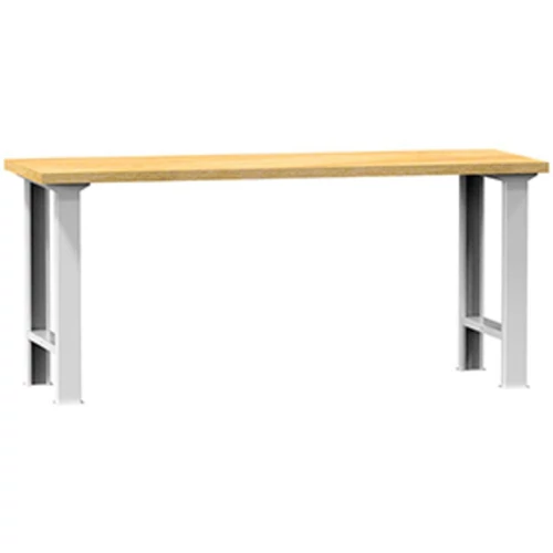 Munkapad, SZxMxM 2000x700x880 mm, 2 láb, teherbírása 500 kg, RAL 7035