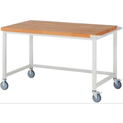 Mobil munkapad, SZxMxM 1500x900x880 mm, 40 mm-es bükk munkalap, RAL7035