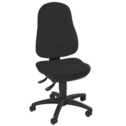 Irodai forgószék, ülőfelület SZxMxM 460x460x420-550 mm, háttámla magassága 580 mm, fekete