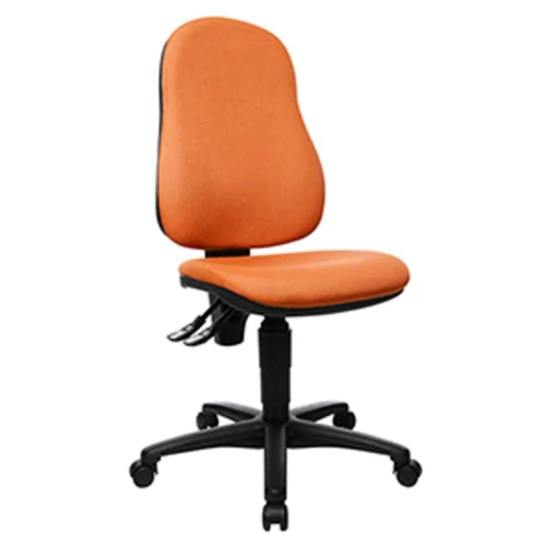 Irodai forgószék, ülőfelület SZxMxM 450x440x420-550 mm, háttámla magassága 580 mm, narancssárga