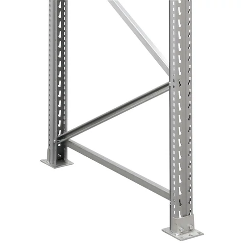 Keret RS13-85-65 raklapállványhoz, mélység×magasság 1100x2500 mm, alap 140x120x8 mm