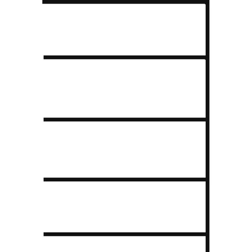 Állvány kis tartáylokhoz 5x35 l-es rekesz tálcákkal, SZxMxM 1360x635x2000 mm, horganyzott, bővítőegység