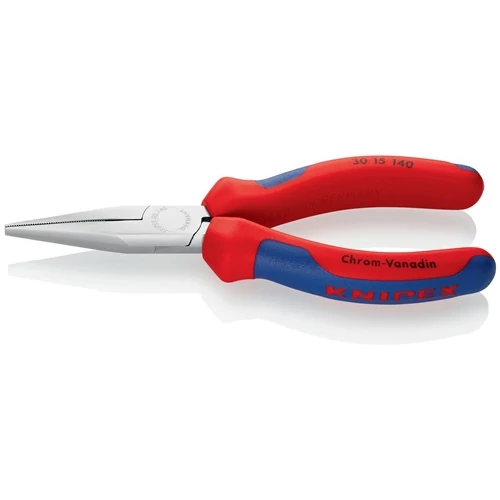 Hosszú orrú fogó Teljes hossz 140 mm Forma 1 KNIPEX többkomponensű markolat
