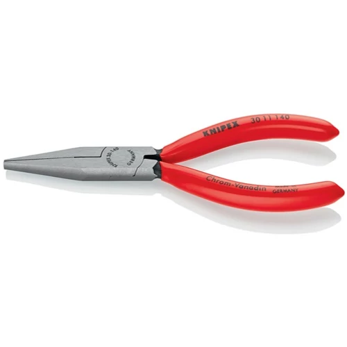 Hosszú orrú fogó Teljes hossz 140 mm Forma 1 Polírozott fej, hosszú, lapos KNIPEX műanyag bevonat