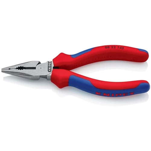 Kombinált fogó, hossz 145 mm, polírozott Többkomponensű markolat fekete atramentált KNIPEX