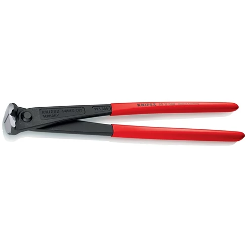 Vasbeton fogó, hossza 300 mm, polírozott, fekete atramentált, KNIPEX műanyag bevonat
