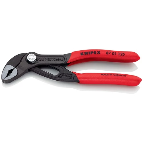 Vízpumpa fogó hossza 125 mm fesztáv 27 mm polírozott KNIPEX műanyag bevonat