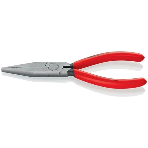 Hosszú orrú fogó Teljes hossz 160 mm Forma 1 Polírozott fej, hosszú, lapos KNIPEX műanyag bevonat